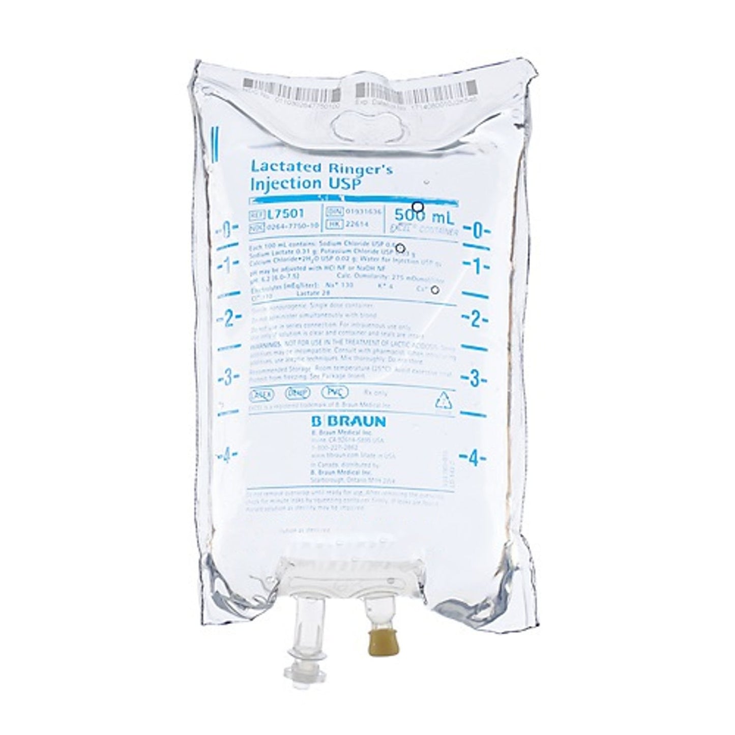 Lactated Ringer's Solution IV Solution Flexible Bag 500 mL
